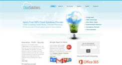 Desktop Screenshot of cloudsolutions.com.hk