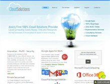Tablet Screenshot of cloudsolutions.com.hk