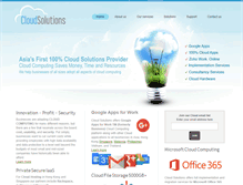 Tablet Screenshot of cloudsolutions.asia