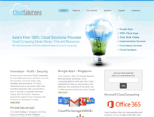 Tablet Screenshot of cloudsolutions.com.sg