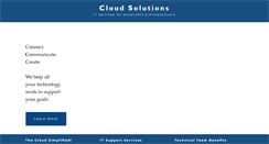 Desktop Screenshot of cloudsolutions.com
