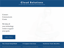 Tablet Screenshot of cloudsolutions.com